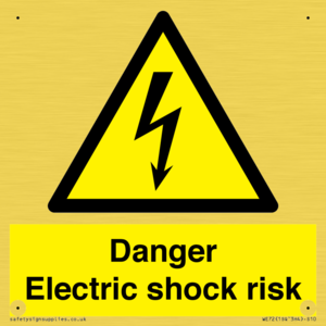 Danger Electric shock risk